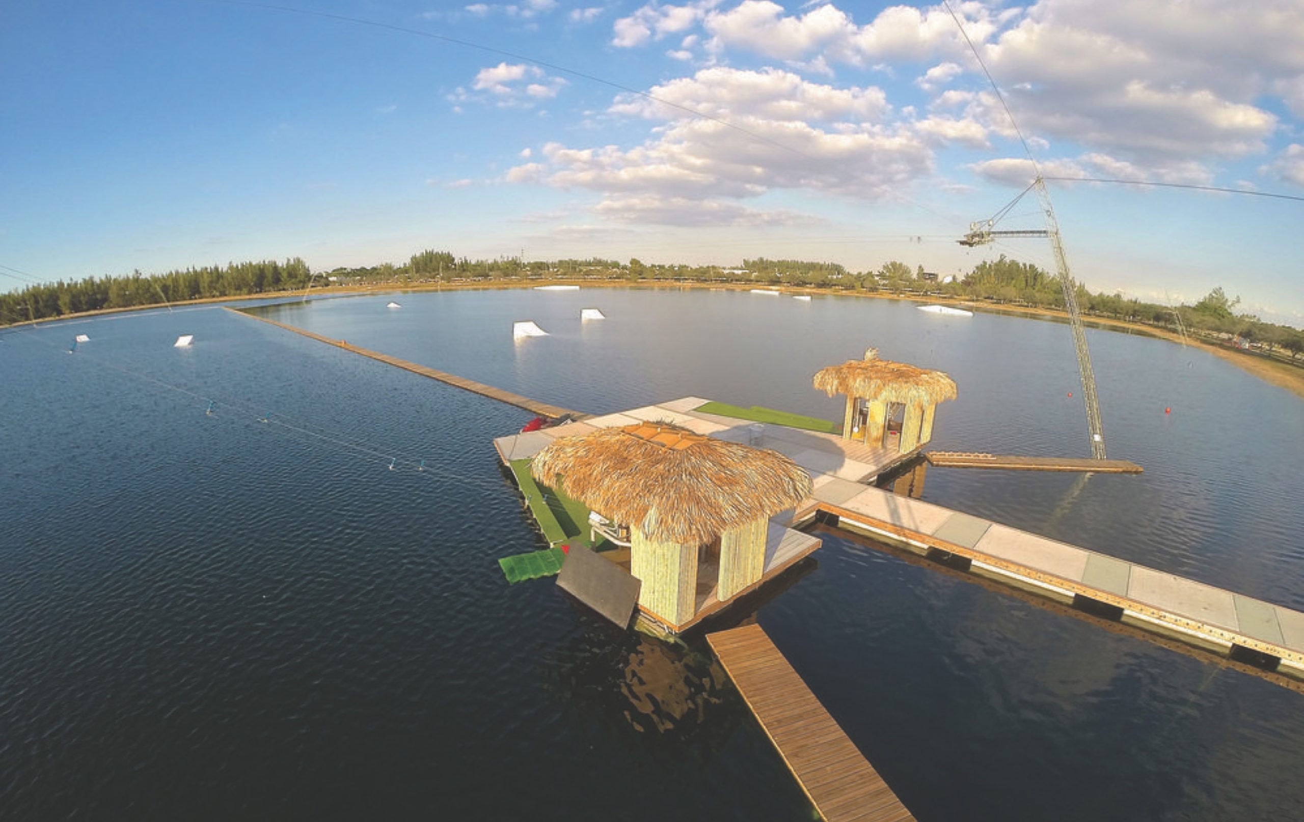 MIAMI WATERSPORTS PARK SPOTLIGHT AERIAL